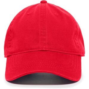Unisex Red 100% Cotton Soft Adjustable Buckle Classic Plain Baseball Dad Hat